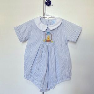 Boys Easter smocked bubble
